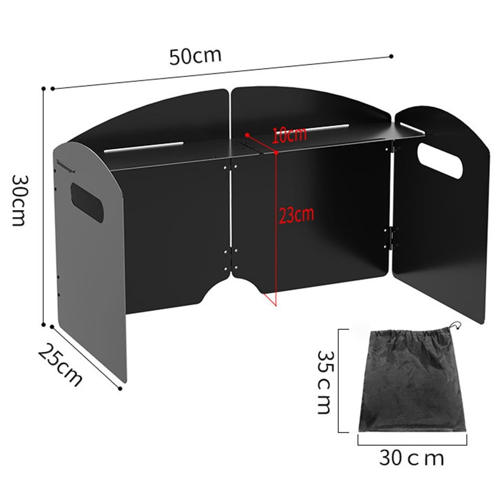 yaaqii Portable Foldable Camping Wind Shield: Essential Gas Stove Protection for