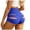Blue, variant on Women's Cut Out Yoga Shorts Scrunch Booty Hot Pants High Waist Gym Workout Active Butt Lifting Sports Leggings (Orange, XL)
