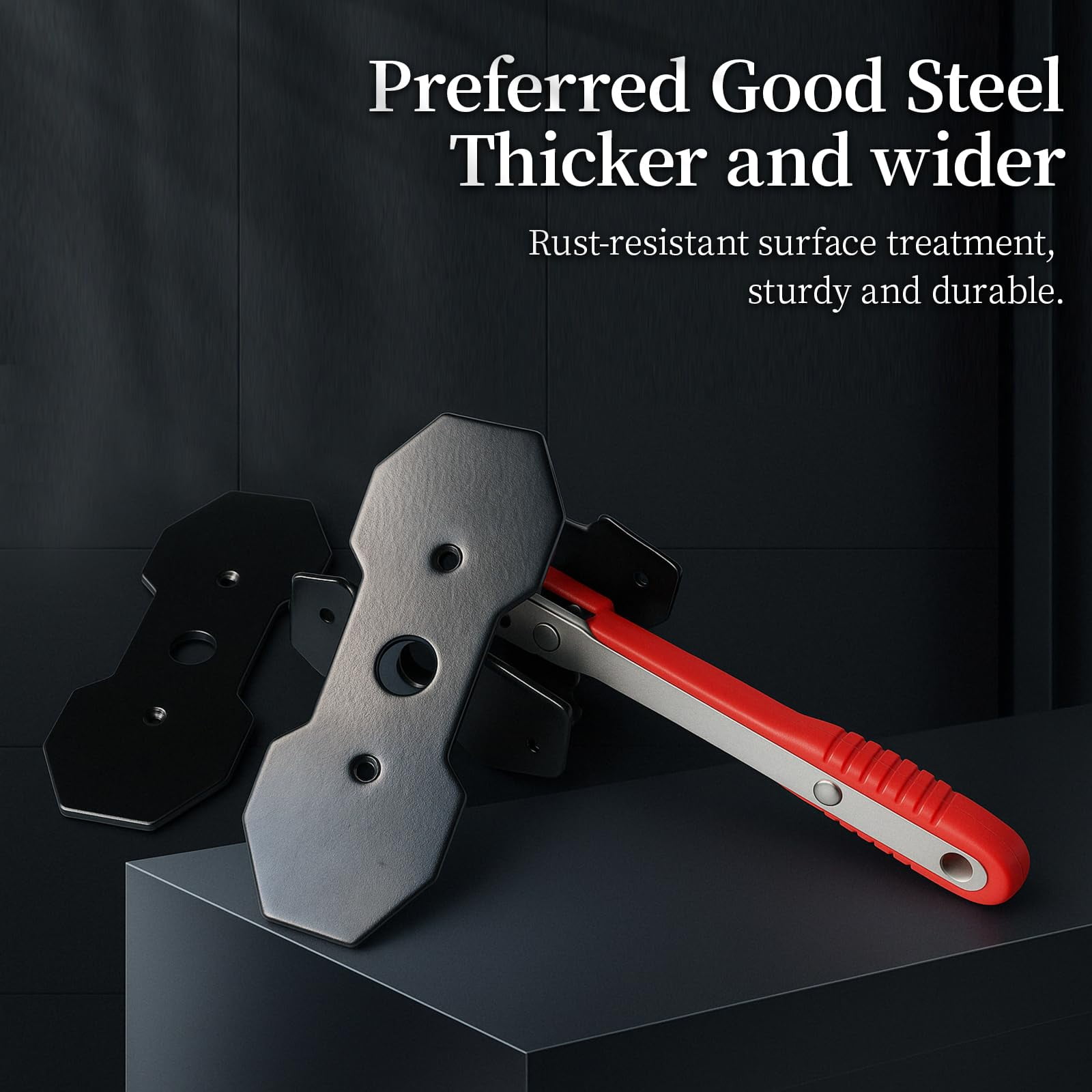 DKLYHW Brake Caliper Press Tool, Caliper Piston Compressor Tool with Additional 2Pcs Steel Plates and 2 Hooks
