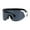 All Black, variant on Kush 80s Paint Splatter Sport Half Rim Shield Sunglasses Green Orange Black