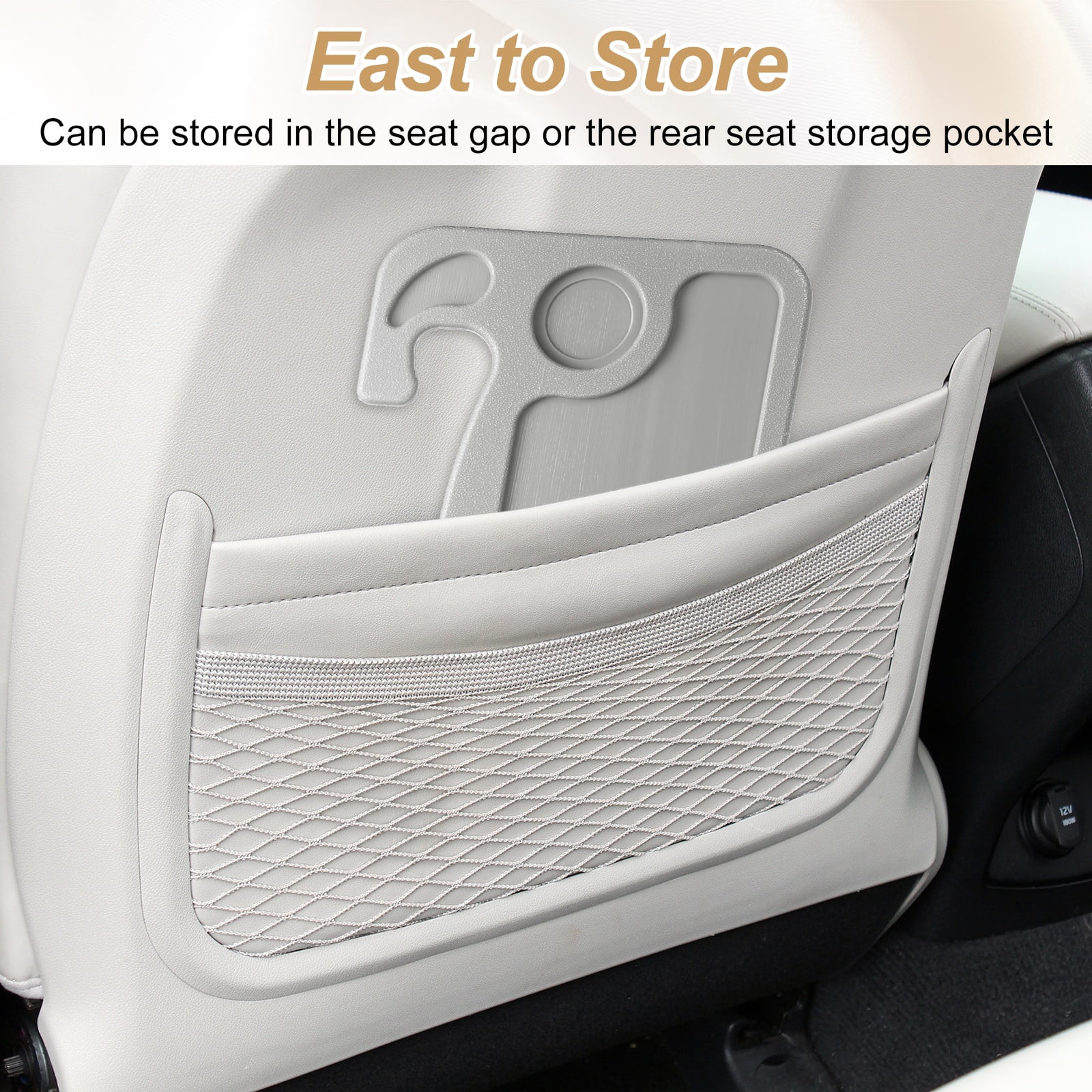 Uxcell 2 in 1 Car Steering Wheel Tray Car Food Trays Auto Steering Wheel Under Table Desk for Eating Food Drink Laptop Writing Work, Grey