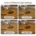 thumbnail image 7 of ODIKA 6'x9' Washable Area Rug Non-Slip, Chair-Friendly, Black Golden Starry Night and Nature Motifs Elegant Celestial with Birds Florals for Dining Room, Under Table, Office Décor, 7 of 7