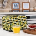 thumbnail image 6 of Goofa Orange and Lemon Print Toaster Cover 4 Slice, Four Slice Bread Machine Cover Quilted Toaster Covers Bread Maker Cover Kitchen Appliance Cover, 6 of 7