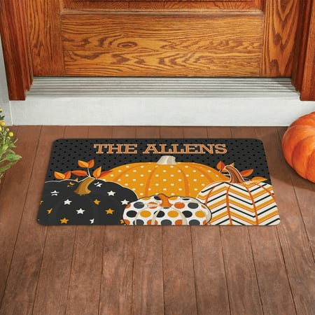 Personalized Pattern Pumpkin Doormat