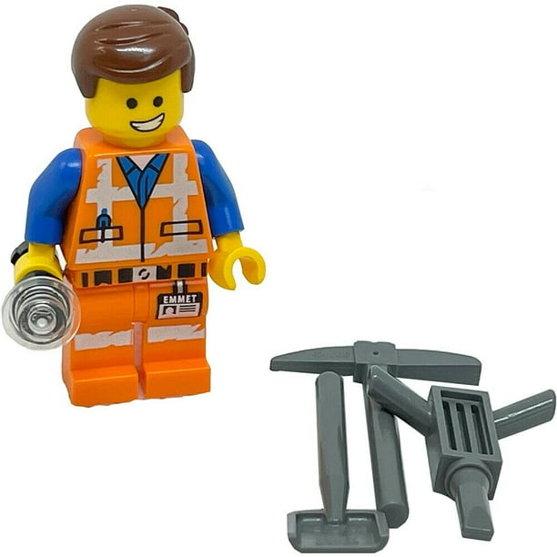 LEGO Movie Construction Worker Emmet with Flashlight and Tools