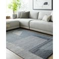 thumbnail image 2 of BoutiqueRugs Yatin Southwestern Area Rug - Outdoor Safe - Slate Gray, Charcoal, Steel Blue - 5' x 7'6", 2 of 6