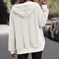 thumbnail image 5 of Women's Winter Fleece Jacket Zip Up Hooded Sherpa Fuzzy Coat Solid with Pockets Warm Fluffy Outerwear, 5 of 6