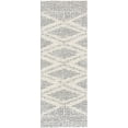 thumbnail image 2 of Hauteloom Trunding Moroccan Farmhouse Hallway Entryway Kitchen Shaggy Runner Rug - Bohemian Shag - Plush High Pile - Southwestern Boho Soft Carpet - Grey, Beige - 2'7" x 7'3", 2 of 17