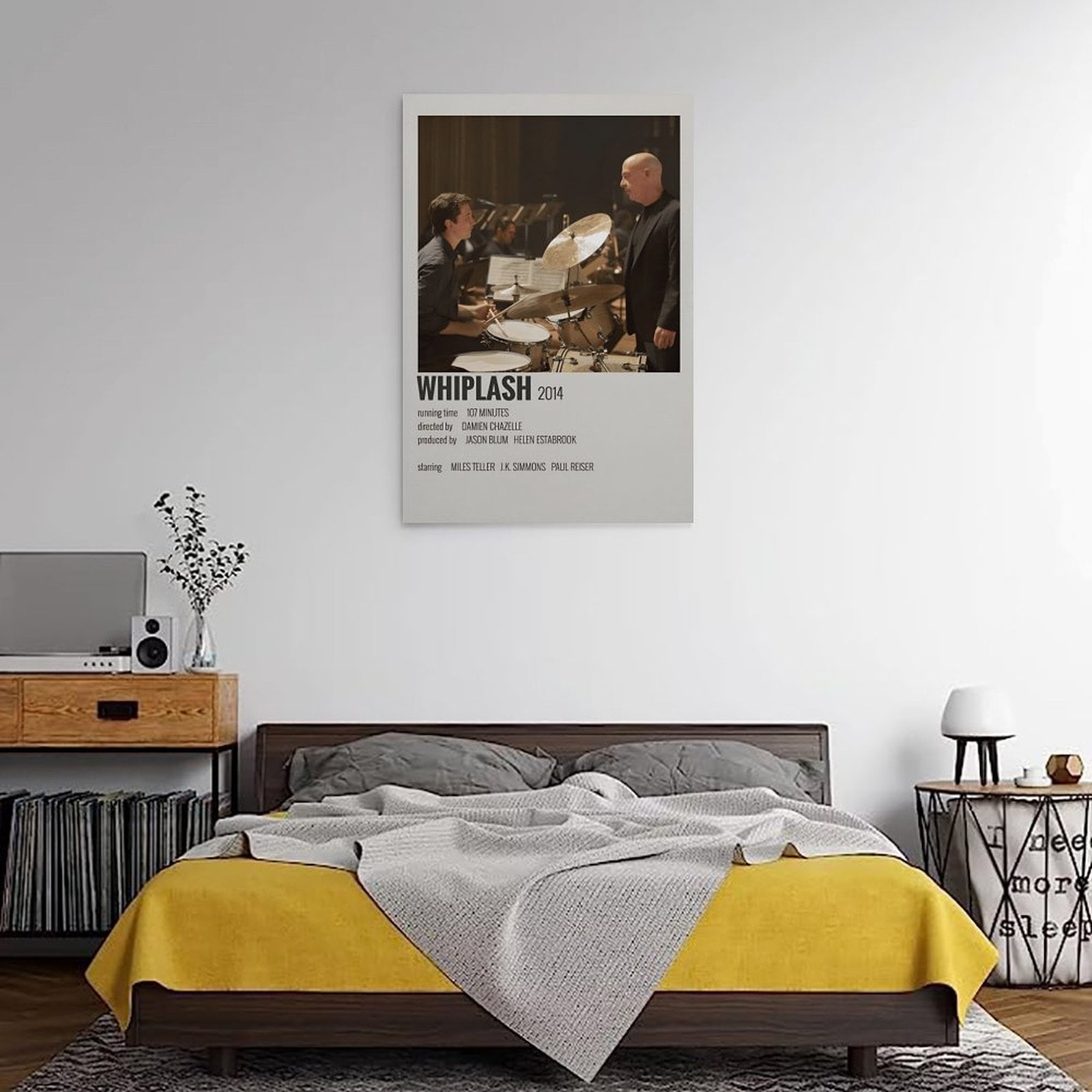 Whiplash Movie Canvas Poster Paintings Prints Posters Wall Art Modern Home Office Family Bedroom Wall Decor(24"Lx36"W Frame)