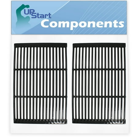 2-Pack BBQ Grill Cooking Grates Replacement Parts for Grill Zone 6345 (810-6345-T) - Compatible Barbeque Porcelain Enameled Cast Iron Grid 19