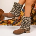 thumbnail image 6 of Women's Boots Autumn/Winter Warm Leopard Print Boots with Thickened Leg Covers for Cozy Comfort and Style, 6 of 9