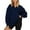 Dark blue, variant on Women Clothing Graphic Sweatshirts for Women Women Long Sleeve Oversized Half Zip Pullover Sweatshirt Hoodie Sweater Trendy Fall Sweatshirt Blouse Clothes