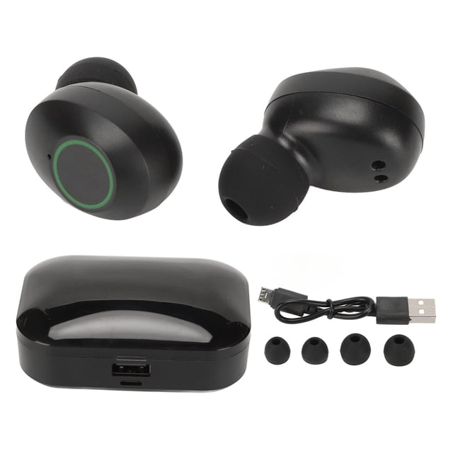 Auriculares inalámbricos IPX7 a prueba de agua con graves profundos y Bluetooth 5.1 con pantalla LED de potencia para música, llamadas y deportes
