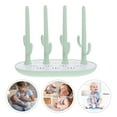 thumbnail image 1 of Minkissy Small Drying Rack Baby Bottle Drying Rack Green ABS Holding Milk Bottles 1Pack, 1 of 6