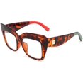 thumbnail image 1 of FEISEDY Monture de Lunettes Carrée Surdimensionnée Lunettes Femmes B2475, 1 of 6