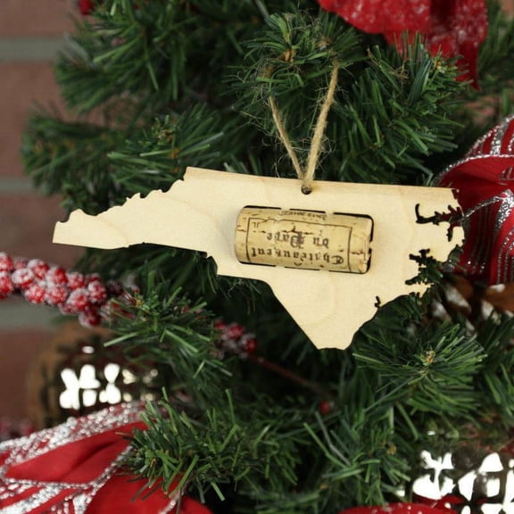 North Carolina Wine Cork Holder Ornaments