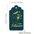 thumbnail image 5 of Inkdotpot Pack Of 100 Happy Halloween Halloween Favor Paper Tags Craft Real Gold Foil Hang Tags, 5 of 6