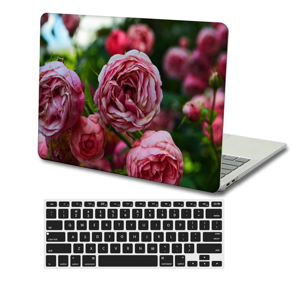 KSK KAISHEK Protective Case Hard Cover for 2022.0 Release MacBook Air 13.6 Inch with Touch Bar Type C Model: A2681 Rose series 0820 + Black Keyboard Cover
