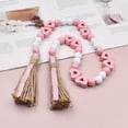 thumbnail image 6 of Ornaments Clearance! Valentine's Day Pendant Bead String Wooden Beads and Love Tassels Colorful Decorations European and American Family Holiday Decorations Valentines Day Decorations 1X Pendant, 6 of 9