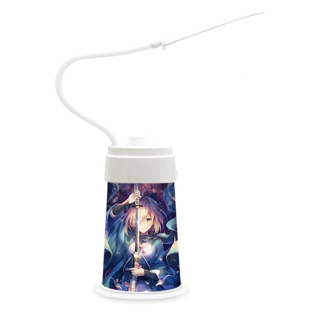Lámpara de mesa con luz nocturna Miku Anime para decoración de dormitorio