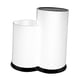 thumbnail image 5 of Estante para cuchillos, estante para guardar cubiertos, soporte para utensilios de cocina estilo granja Blanco 2 ranuras, 5 of 9