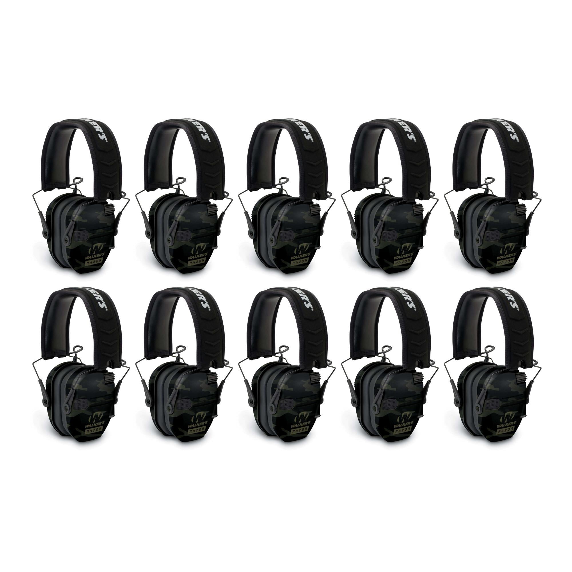 Walker's Razor Slim Ultra Low Profile Compact Design Earmuffs (Gray) 10