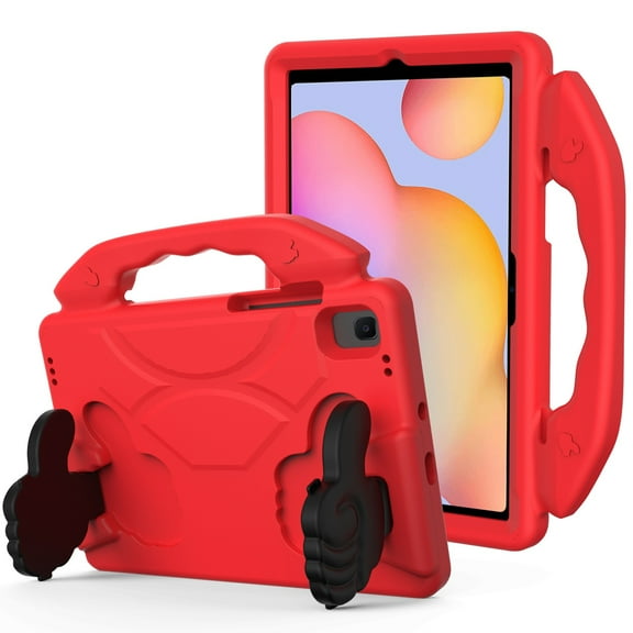 Case For Samsung Galaxy Tab A (8.0 inch) T290,T295 Hybrid Shockproof Thumbs Up Kickstand Rubber TPU Kid-Friendly Bumper Tablet Tablet Cover [ Red ]