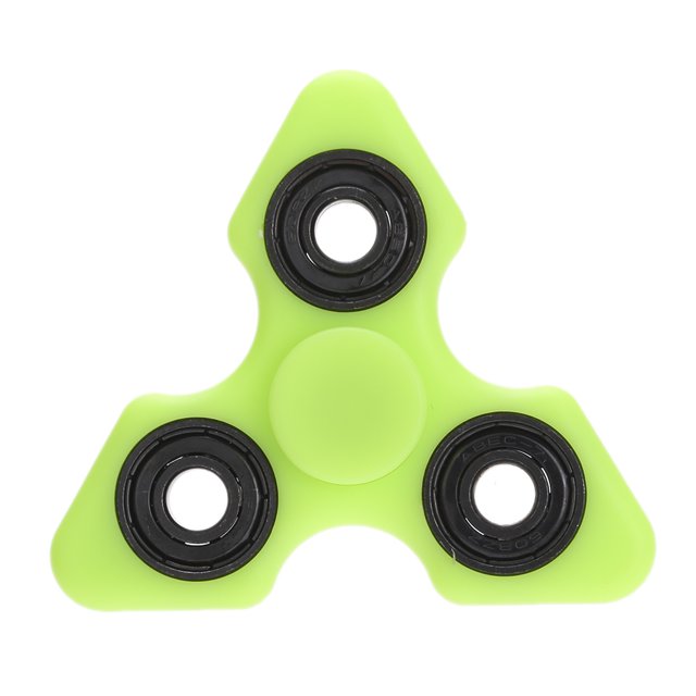 Hilandero,Tri Fidget dedo de la mano Spinner vuelta Widget Enfoque juguete EDC del bolsillo de regal Tomshoo Verde