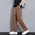 thumbnail image 1 of Warm and Comfortable Men's Korean Style Waffle Track Pants for All Seasons, 1 of 10