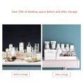 thumbnail image 4 of 1pc White New Drawer Makeup Storage Box Dormitory Finishing Plastic Shelf Cosmetics Skin Care Dressing Table Desktop, 4 of 6
