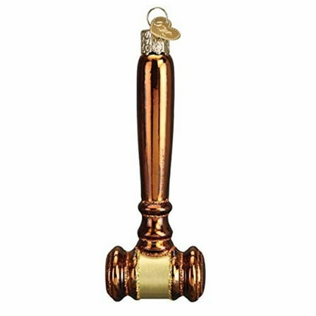Old World Christmas Gavel Glass Blown Ornaments for Christmas Tree