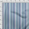 thumbnail image 2 of oneOone Organic Cotton Poplin Twill Fabric Multicolor Stripe Printed Craft Fabric BTY 42 Inch Wide, 2 of 4