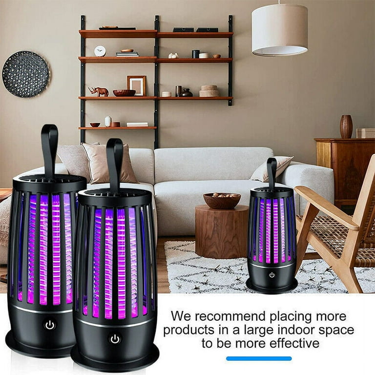 Rechargeable Bug Zapper For Indoor & Outdoor - 3600V Mosquito Killer With UV LED