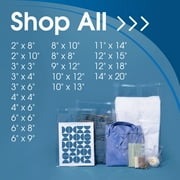 Spartan Industrial - 11 X 14 (100 Count) Crystal Clear Resealable Cello Poly Bags for Packaging, Clothing & T Shirts - Self Seal & Reinforced