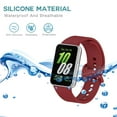 thumbnail image 4 of Correa Silicona Repuesto para Reloj Fit 3 2024 () Roja, 4 of 6