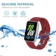 thumbnail image 4 of Correa Silicona Repuesto para Reloj Galaxy Fit 3 2024 () Roja, 4 of 6