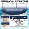 thumbnail image 2 of Piscinas elevadas redondas de 18 pies Pool Cover Shop Square, 2 of 6