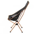 thumbnail image 4 of Silla plegable de aleación de aluminio 7075 con asiento de luna y almohada para playa, senderismo, pesca, picnic al aire libre., 4 of 14