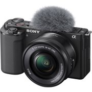 Sony ZV-E10 Mirrorless Camera with 16-50mm Lens (Black) ILCZV-E10L/B (Sold without manufacturer warranty)
