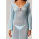 thumbnail image 5 of Vestido largo bellabarnetten Ellyson de manga larga con abertura, 5 of 6