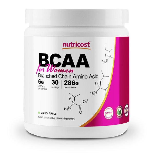 Nutricost BCAA for Women (Green Apple) 30 Servings Formulated Specifically for Women NonGMO