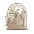 thumbnail image 2 of Centro de mesa de madera, decoración de mesa para el día de Valentín, obra de , bandeja decorativa escalonada, decoración para compromiso Estilo B, 2 of 7
