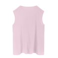 thumbnail image 6 of Tank Top for Women Linen, Summer Comfy Casual 2026 Loose Lightweight Sleeveless Shirts, Pink 2XL, 6 of 8