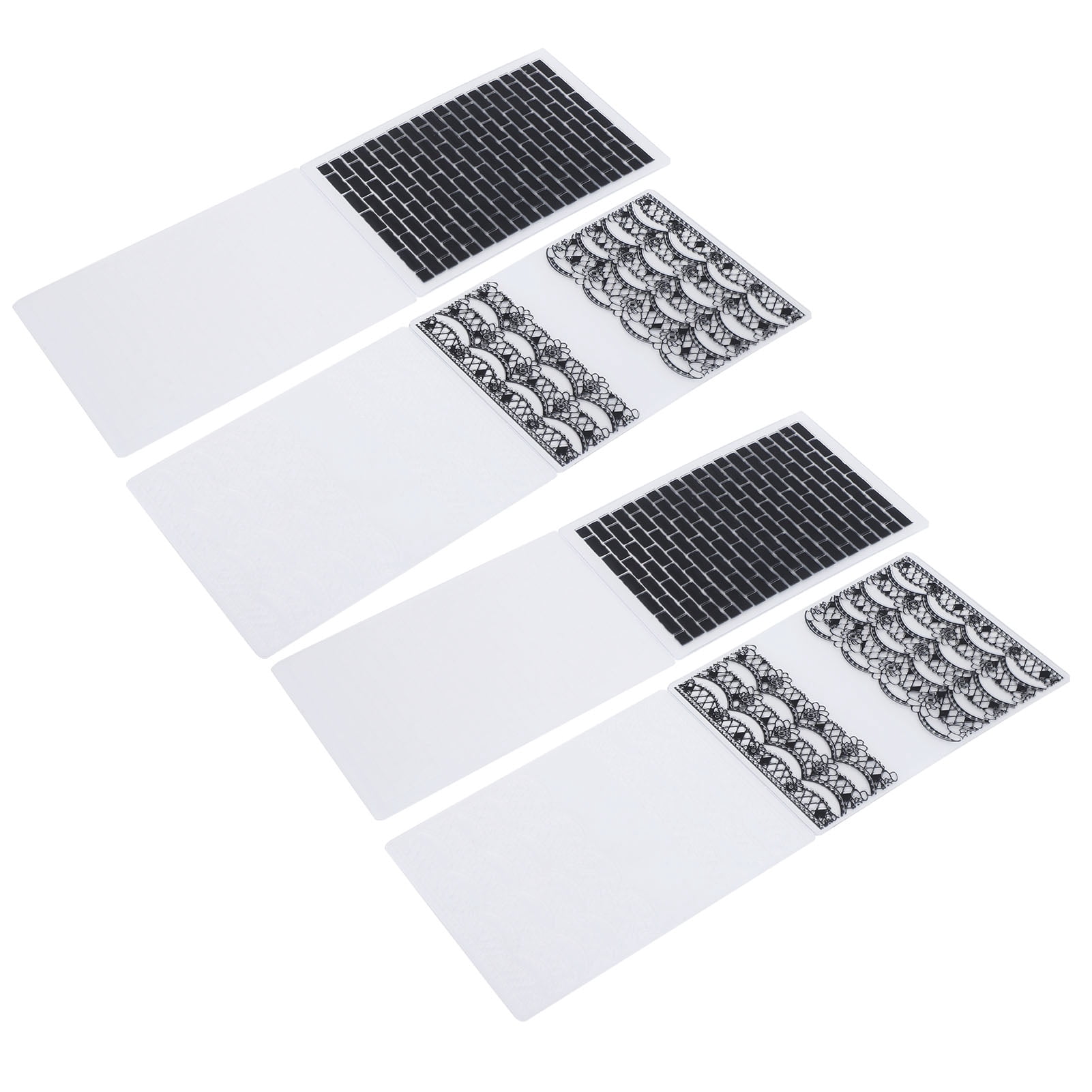Texture Folders For Paper 4Pcs Plastic Embossing Folders For Card ...