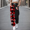 thumbnail image 3 of Pantalones de mezclilla Gibobby para Mujer Otoño e Invierno Casual Divertido impreso Cintura elástica XL Blanco, 3 of 4