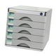 thumbnail image 4 of Archivador de escritorio con cajón, archivador de múltiples capas con cerradura, organizador de archivos prémium, caja de almacenamiento de documentos Con 5 cajones, 4 of 8