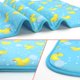thumbnail image 2 of Summer Pet Cooling Mat - Cat Dog Cushion Pad Sleeping Cool Ducks Comfortable Soft for Pets Kids and Adults (Blue Duck, L), 2 of 5