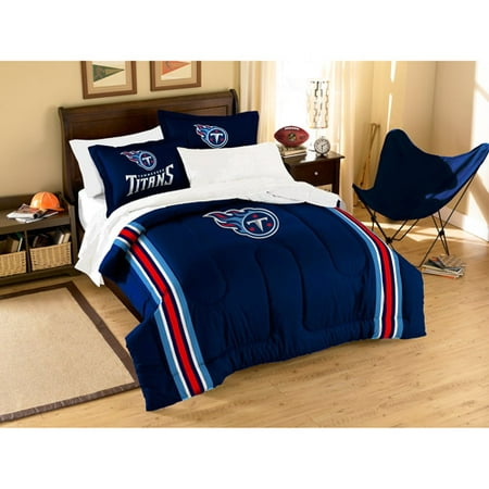 NFL Applique 3-Piece Bedding Comforter Set, Tennessee Titans