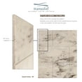 thumbnail image 6 of Transolid Swk603672 Saramar 60" W X 36" D X 72" H Three Panel Shower Wall Kit - Sand Creme, 6 of 7