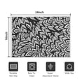 thumbnail image 5 of Black Boho Tribal Feathers Pattern Door Rugs,Washable Non Slip Door Mats Indoor,Decorative Door Mats,Entry Mat Indoor for Entrance,Bedroom,Kitchen,Bathroom,16"x24", 5 of 6
